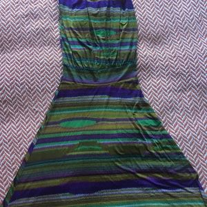 Veronica M Jewel Toned Strapless Maxi dress